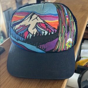 Colorful Mountain Trucker Hat